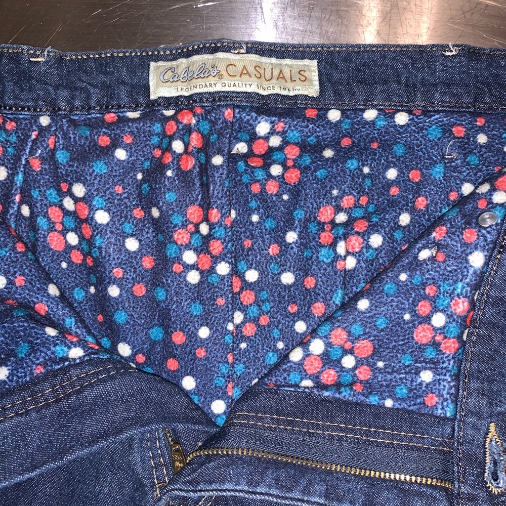 Cabelas fully flannel lined jeans 18 NWOT